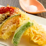 たらばかに天ぷら