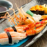 北海道産生寿司 四貫盛合わせ