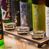 日本酒は季節ごとにラインナップを替えているので飲み比べも◎