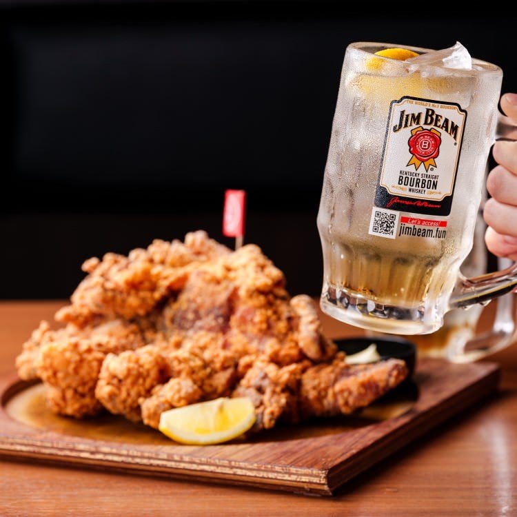 ビームハイがなんと218円! 旨唐揚げと居酒メシ ミライザカ ルルサス防府店_ビームハイがなんと218円!