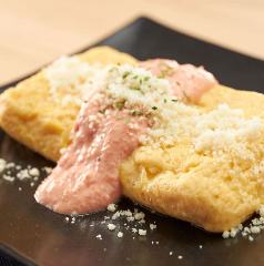 名店出汁の明太出汁巻き玉子 旨唐揚げと居酒メシ ミライザカ ルルサス防府店_名店出汁の明太出汁巻き玉子