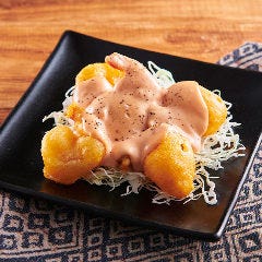 旨唐揚げと居酒メシ ミライザカ ルルサス防府店_特製エビマヨ  ～秘密こくあまソース～