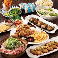 旨唐揚げと居酒メシ ミライザカ ルルサス防府店_◆彩り味自慢コース◆特選牛肉のすき鍋付き♪【2.5H飲み放題付/4500円】