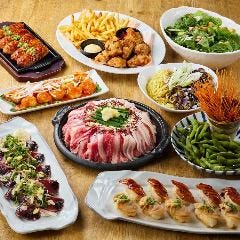 旨唐揚げと居酒メシ ミライザカ ルルサス防府店_日本三大和牛 近江牛と霧島黒豚の貝出汁陶板◇春のご馳走コース◇2.5H飲放題4500円