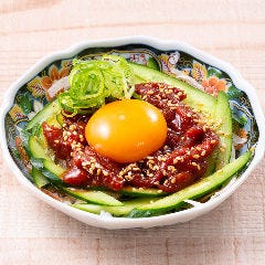 馬刺しユッケ 旨唐揚げと居酒メシ ミライザカ ルルサス防府店_馬刺しユッケ