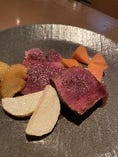 和歌山県ジビエ 鹿肉のグリル　赤ワインソース