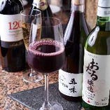 種類豊富なワイン
焼酎や日本酒もあります