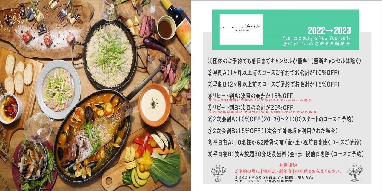 2階少人数貸切 うまいものkitchen 勝田台バル