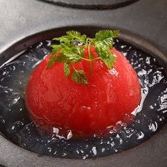 完熟トマトの和風ジュレがけ