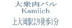 大衆肉バル Kamiichi 