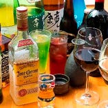 カクテル、ワインの他にも日本酒、焼酎も各種ご用意ございます！