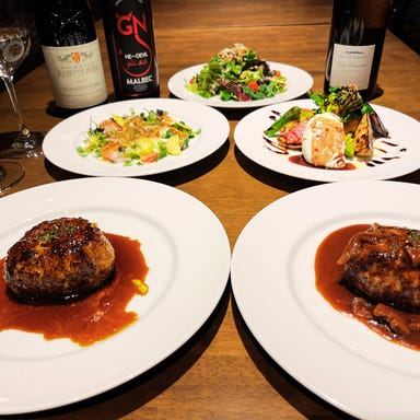 黒豚ハンバーグ よっちゃん_【当日可】鹿児島県産南州黒豚ハンバーグと選べる前菜・パン又はライス・手作りデザート・〆のドリンク付き