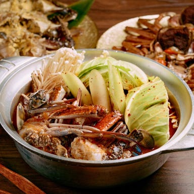 modern Korean~NOURU~ 横浜クレインビル_-韓国産ワタリガニチゲコース-3種の贅沢ユッケと海鮮チヂミなど全8品【3時間飲み放題】