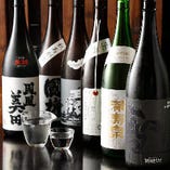 こだわりの日本酒は約40種ご用意しております