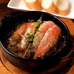 アヒージョ　有頭海老