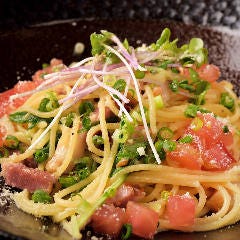 本日のパスタ　・ペペロンチーノ・トマトソース・クリーム・名古屋名物あんかけ