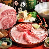☆期間限定！松阪牛などお肉５種類の増量しゃぶしゃぶコース！！