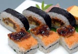 「箱寿司」と「巻寿司」
守り続ける伝統の味です。