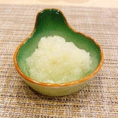 お口直し　大根おろしは串の合間にお召し上がりください