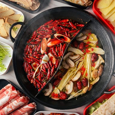 川渝巷(かわゆい)_◆本格薬膳火鍋コース◆秘伝の薬膳スープでデトックス!心も体も満たされるコース!3,500円