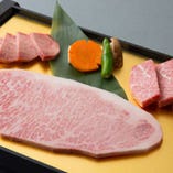 松阪牛サーロイン特上肉の盛り合わせ
