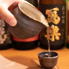 希少な日本酒などお酒も豊富な品揃え
