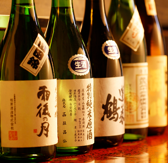 広島の銘酒を常時15種類前後をご用意