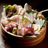 日本海 越後の朝〆鮮魚 お造り5種盛り
