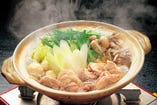 水菜と日向鶏のハリハリ小鍋
