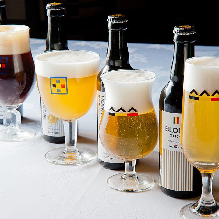 KONISHIビール4種も楽しめる飲み放題付プランをご用意！