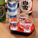 当店では、「白雪」を中心に様々な味わいの日本酒をご堪能いただけます