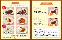 セットは6種類のフードメニューからお選び頂けます。