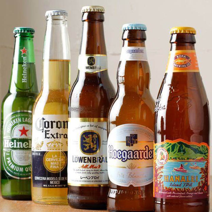 輸入瓶ビールも多数ご用意しております！
