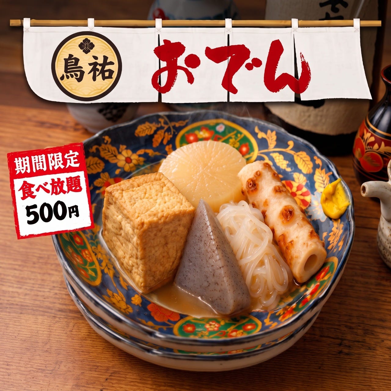 博多おでん500円食べ放題×個室居酒屋 鳥祐（とりゆう）千葉店