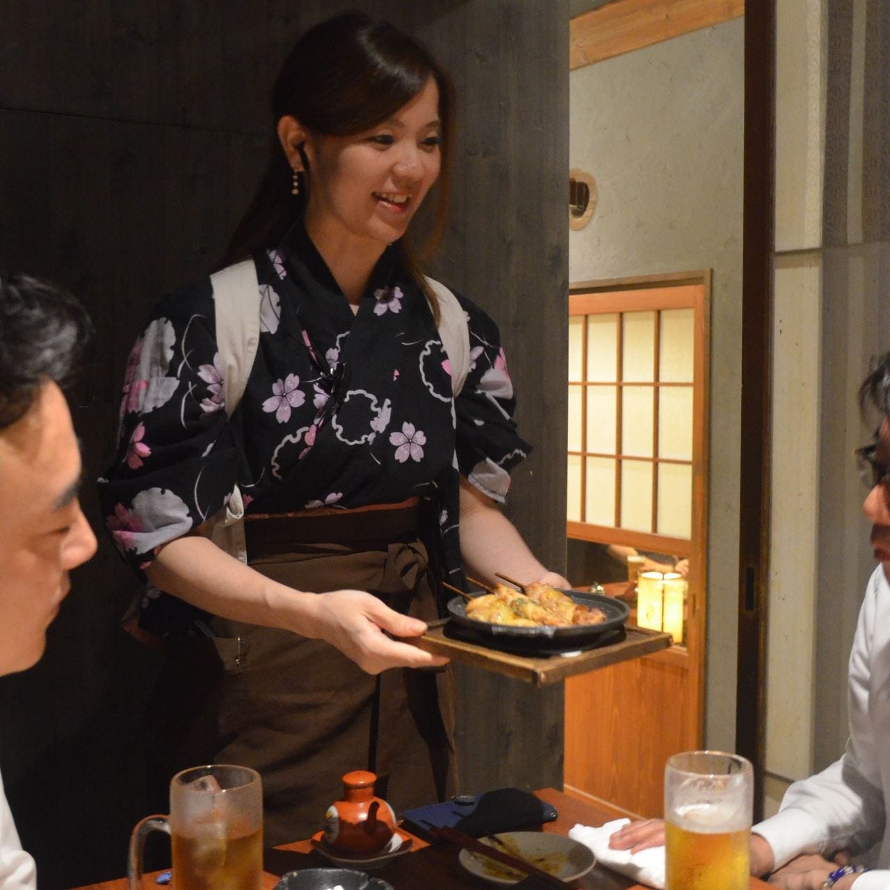 街中で和食を愉しむ