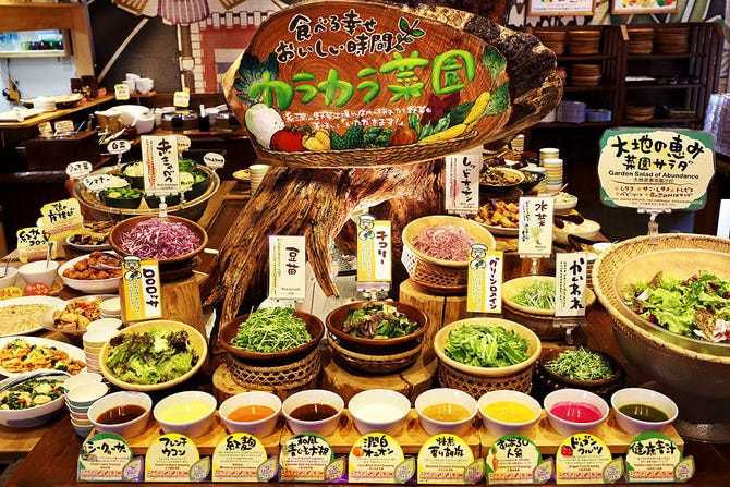 沖縄菜園ビュッフェ カラカラ あしびなー店 糸満 豊見城 バイキング ビュッフェ ぐるなび