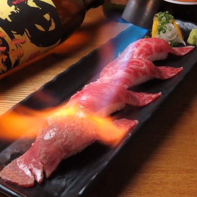 金沢個室居酒屋 伊蔵 片町店_名物!肉寿司盛り合わせ