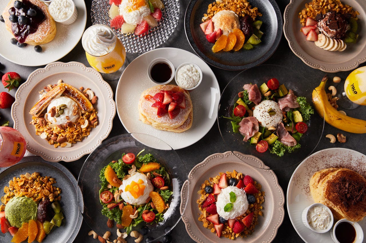 YOLO cafebarのライトコースのメニュー例