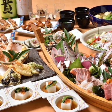 ここ一軒で山口県!ほまれ座 防府店_【人気】刺身3種/あさり豆乳/若鶏マヨネーズ焼き/他全8品☆プレモル地酒も飲める2時間飲み放題付