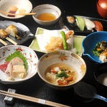 《昼/夜》京都に因んだ会席料理　湯葉と有機野菜の会席6,200円（税込）