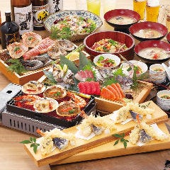 【大庄丸 大漁祝コース】浜焼き、天布羅など出来立てが魅力な！