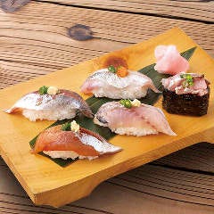 鯵 食べ比べ寿司