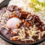 エッグチーズとベーコンのカレー