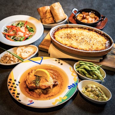 個室 肉バル×魚バル 美酒と肉と魚の酒場 ボルギーニ 新橋店_【定番】名物アヒージョ×グリルチキン★3時間飲み放題◇全10品4500円