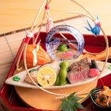 【お昼のご褒美会席】三陸産がぜ雲丹や仙台牛など～七夕会席～