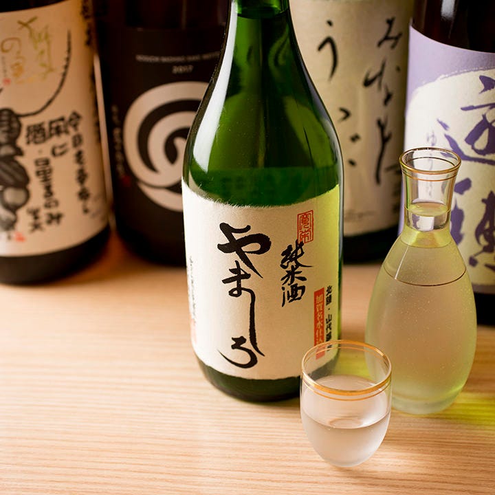 石川の地酒「純米酒 やましろ」が料理長イチオシの一本です