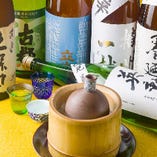 全国からの酒や京都の地酒をご用意しております。