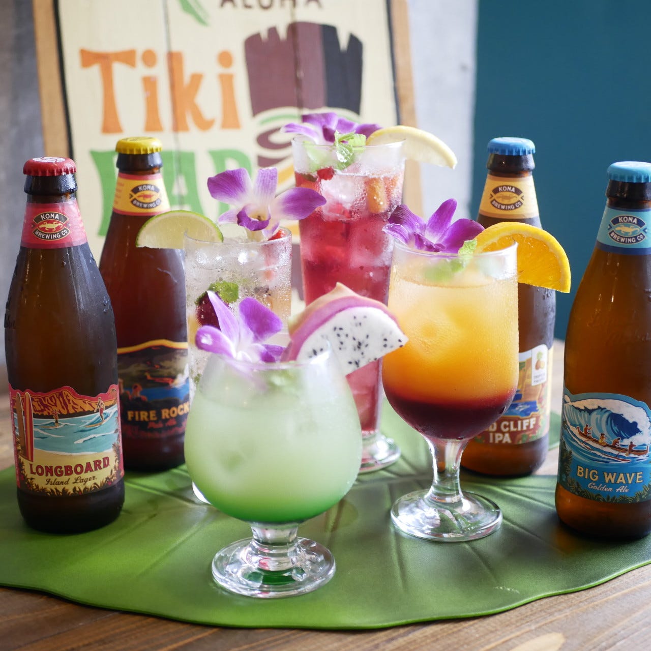 ハワイやアジアのビール、カクテルもお楽しみ頂けます！