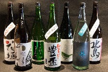 厳選日本酒20種以上常備