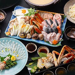 てっさや焼きズワイガニが楽しめる豪華なコースで宴会♪